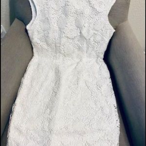 White lace dress, worn once
